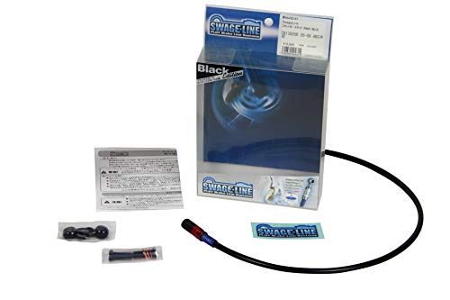 

SWAGE LINE Front Brake Hose Kit Aluminum (Red/Black) Black Smoke SR400/500 78-84