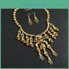 Retro Skeleton Charm Jewelry Set With Alloy And Electroplating For Alternative Style