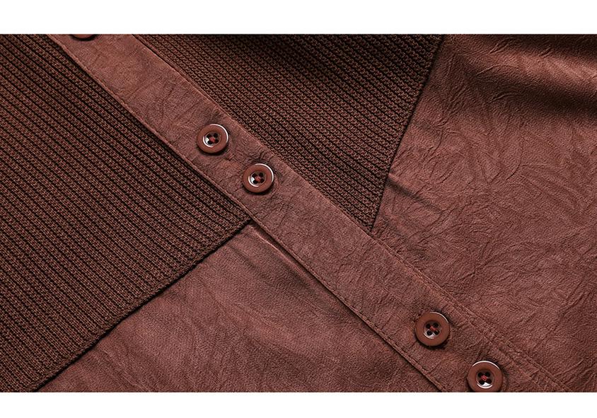 Spring Casual Polo Neck Shirt for Middle-Aged Mothers (40-49)
