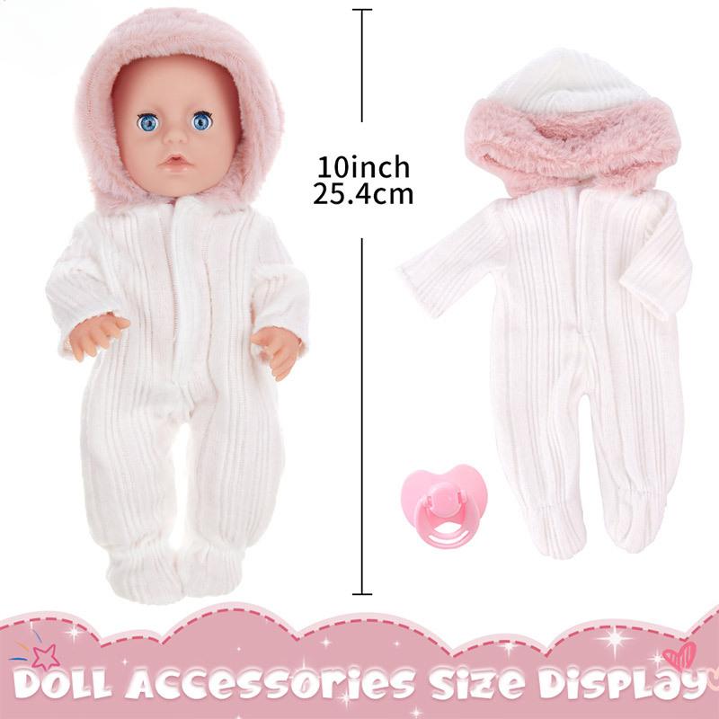 25CM Washable Lifelike Soft Hand-painted Simulation Baby Reborn Doll Children Accompany Play Doll