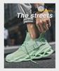 Men’s Large Size 46 Flyknit Mesh Casual Running Shoes - Breathable Trendy Spring Sports Sneakers