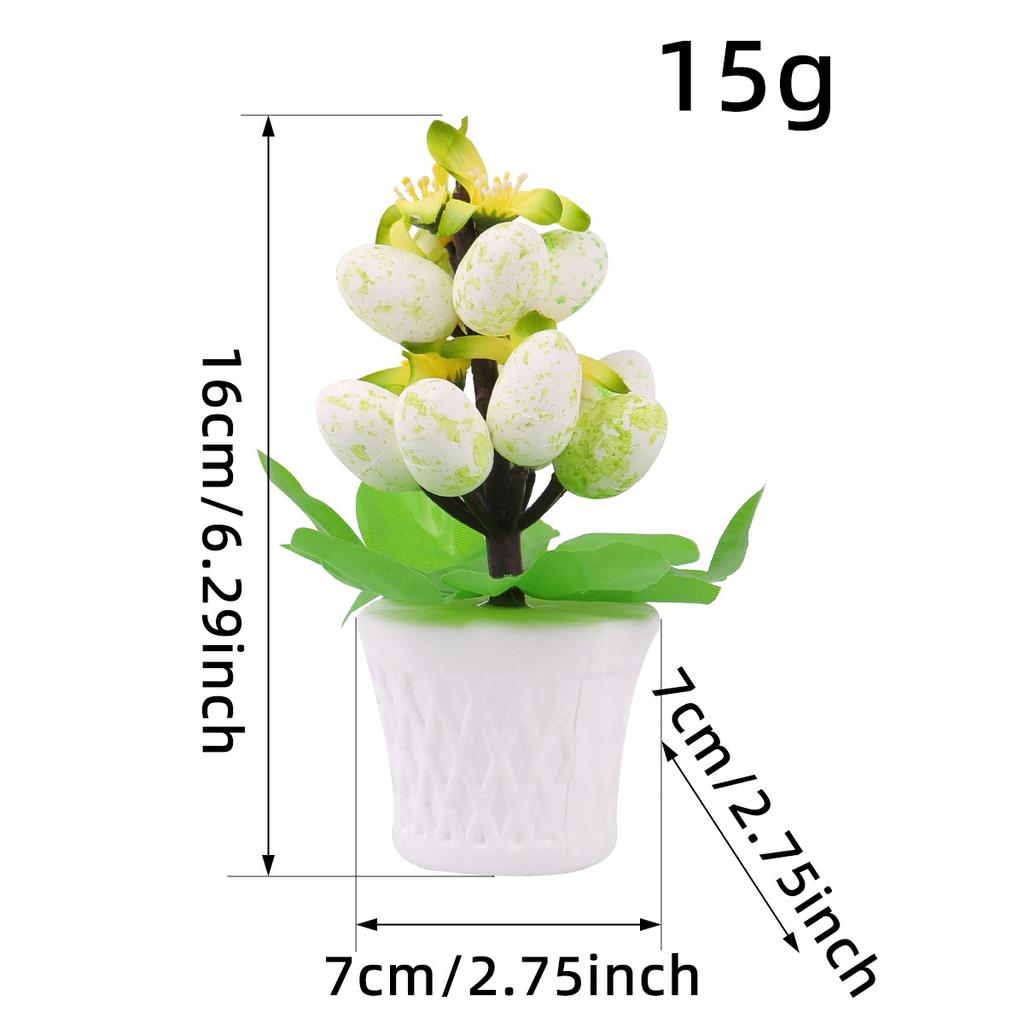 New Easter Egg Flower Potted Decoration Foam Simulation Spot Egg Flowerpot Scene Decoration Home Decoration