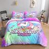 Mermaid Duvet Cover Set,Starfish Blue Undersea Style Dreaming Fairy Tale Bedding Set Girly Comforter Cover Bedroom Decor Gifts