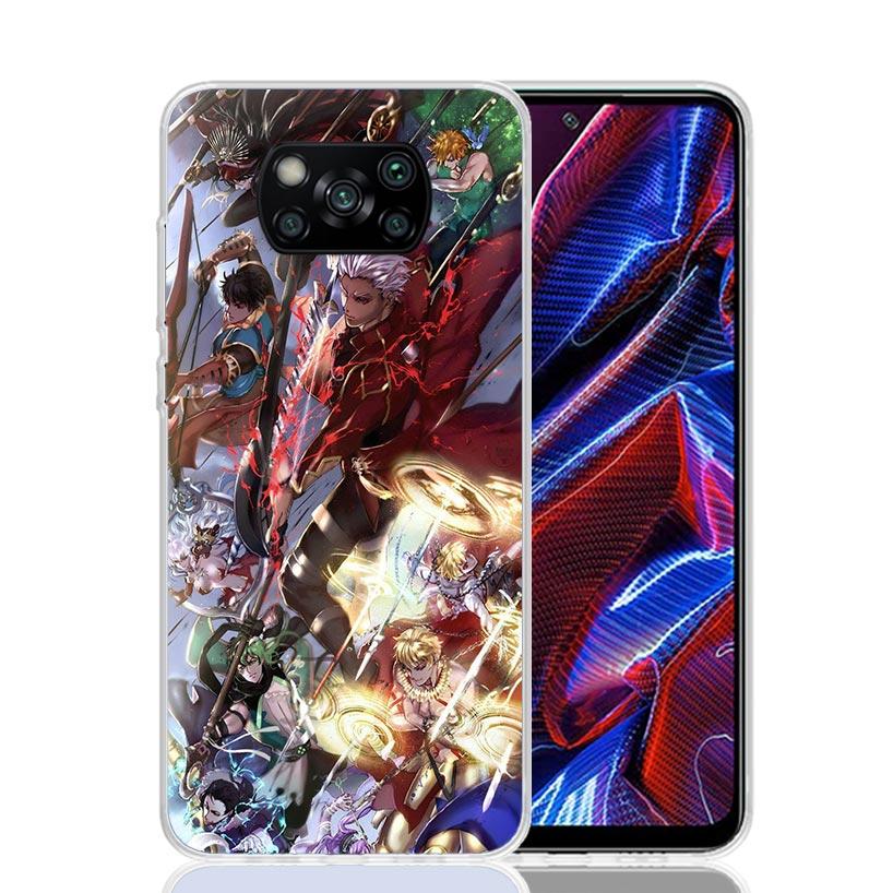 Fate Zero Stay Night Archer Phone Case For Xiaomi Poco X7 X6 X5 Pro F7 Ultra Redmi 15C 15 13 13C 12 12C 10 10A 10C 9 9A 9C 9T Co