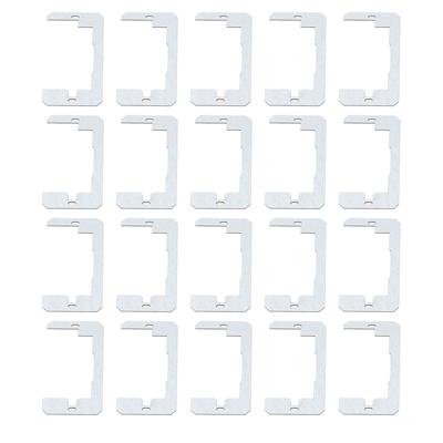 20 Pcs Wall Plate Spacer 4.2x2.2in Metal Flush Fit Device Level Plate Electric Box Outlet Spacer