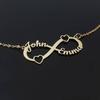 Nextvance Stainless Steel Custom Name Couple Necklaces Personalized Infinity Pendant Pendant Necklace Jewelry Best Friend Giveaway GiftFashion Pendant