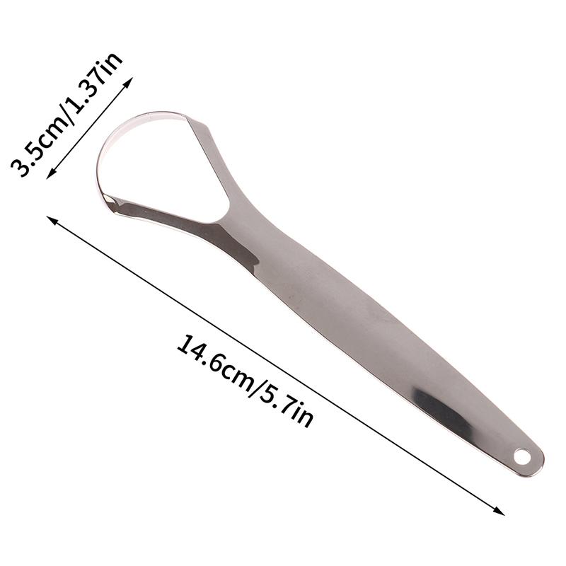 Stainless Steel Tongue Scraper Tongue Metal Cleaner Dental Oral Care Tool