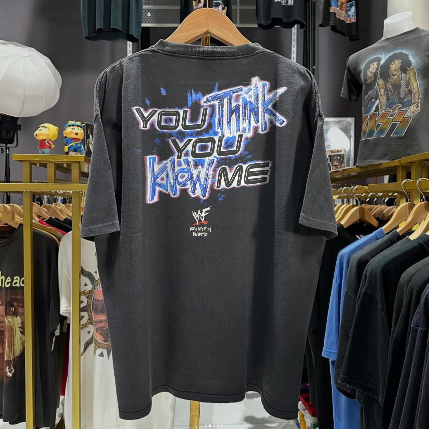 Y2K Edge You Think You Know Me Promo T-Shirt Black XXL 2XL