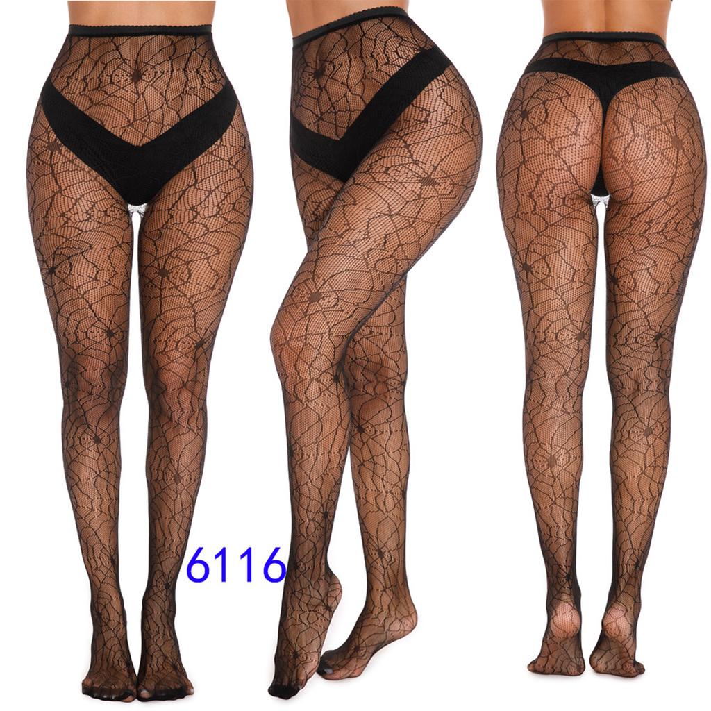 Halloween Fishnet Tights Pattern Tights Snake Skull Spiderweb Sheer Mesh Stockings Leggings High Waist Pantyhose Hosiery