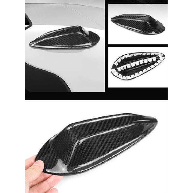 True Carbon Fiber Car Top Antenna Sticker Decor For BMW 3 M3 M4 2024 2025