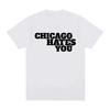 Men Fashion Hip Hop Oversized T Shirt Casual Cotton Short Sleeve Tshirts Rapper Chief Keef Chicago Hates You Same Style Tshirt