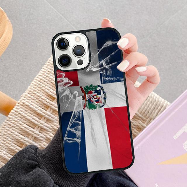 Dominikanische Republik Flagge Handy Hüllen Für iPhone 17 Air 16 16e 15 14 12 13 11 Pro MAX Plus Hülle Fundas