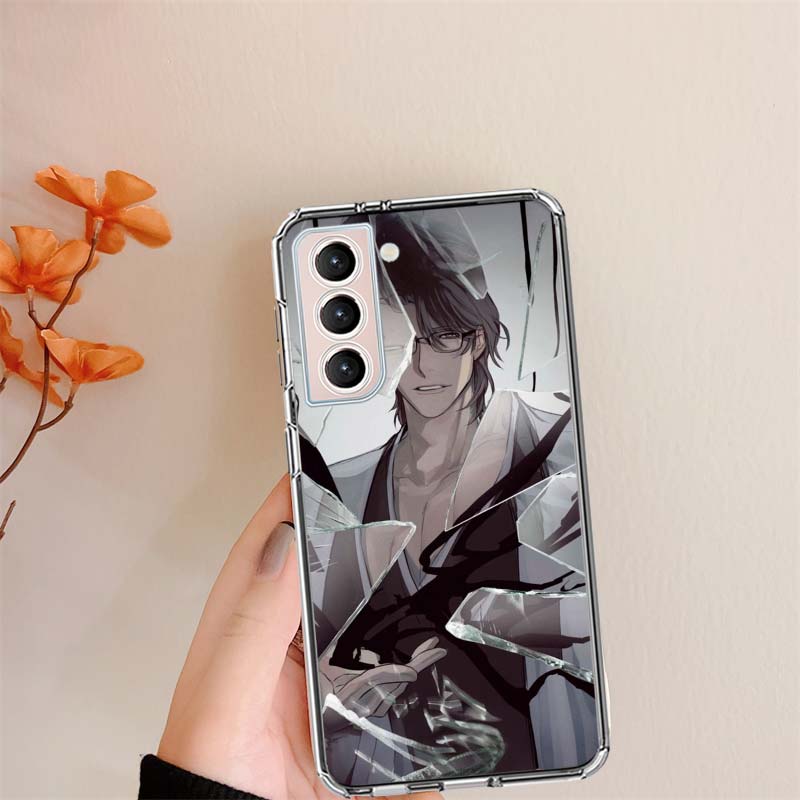 

Bleach Aizen Sousuke Clear Phone Cases for Samsung S26 Ultra Galaxy S25 Edge S24 S23 FE S21 Plus S20 S22 S10 Cover Patterned Com Samsung S10 PLUS