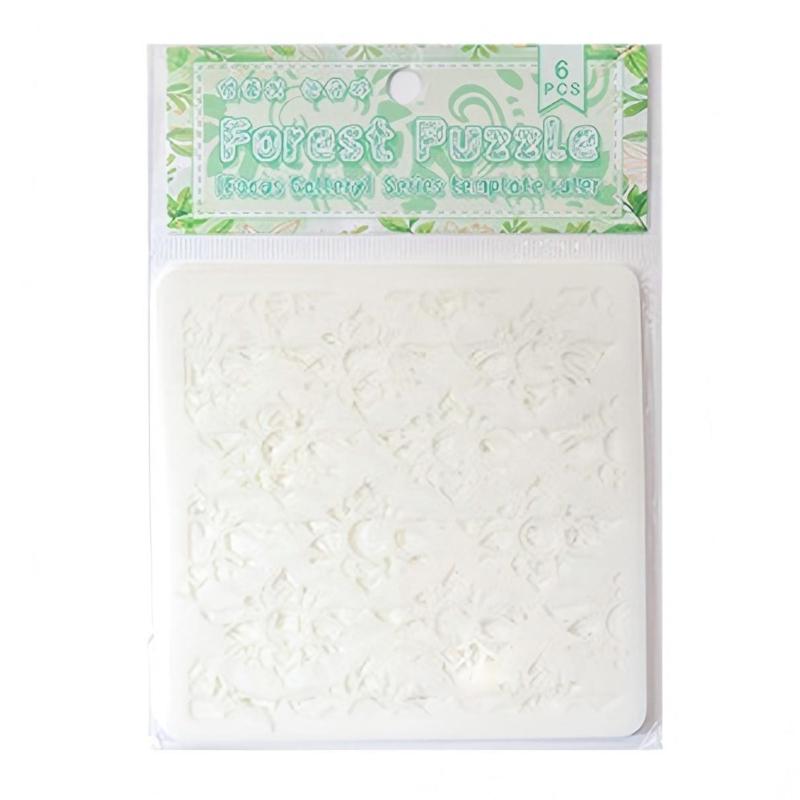 6 Pcs PET Drawing Templates Flowers Stencils Art and Craft Stencils For Classroom Activities & Crafting