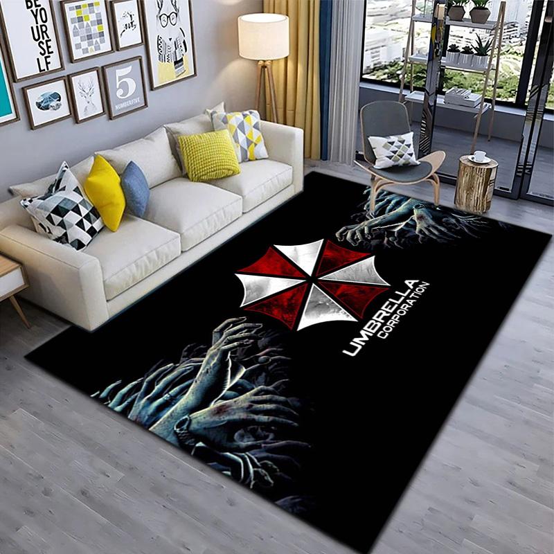 Sci-Fi game Resident Evil, Umbrella Corporation, soft carpet, home living room, office chair pad, door mat, door mat carpet U5