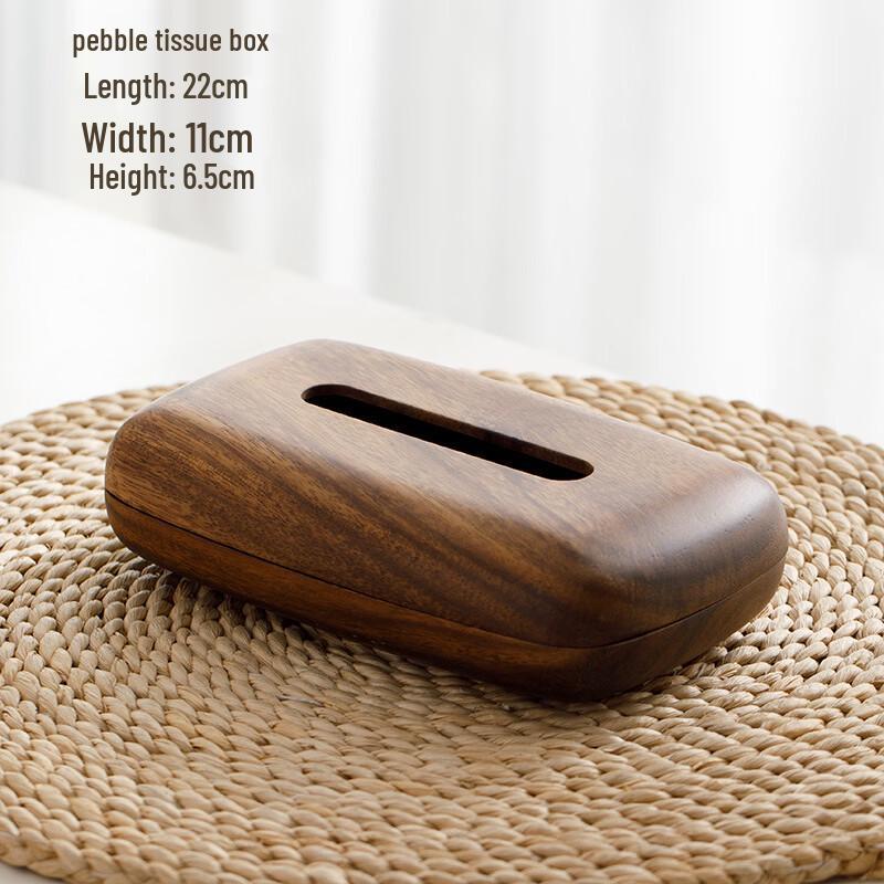 UOSUUOSU Walnut Wood Tissue Box 22x11x6.5cm