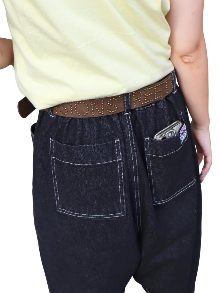 [Vision Streetwear] Studded Belt (Faux Leather)  6105422  Unisex 32 BRW FR