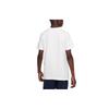 Nike Baumwoll-T-Shirt mit Buchstabenlogo-Print, Rundhalsausschnitt, kurzen Ärmeln, Kinder-Oberteil, Weiß DV2579-101
