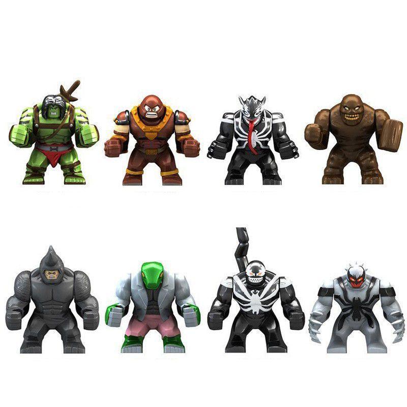 Super British Minifigure Son Of Hulk Red Tank Mud Face Serum Rhino Venom