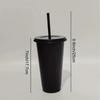 5pcs Tumblers With Lids And Straws Reusable Plastic Cups Iced Coffee Large Water Bottle Party Cold Mug Summer Drinkware