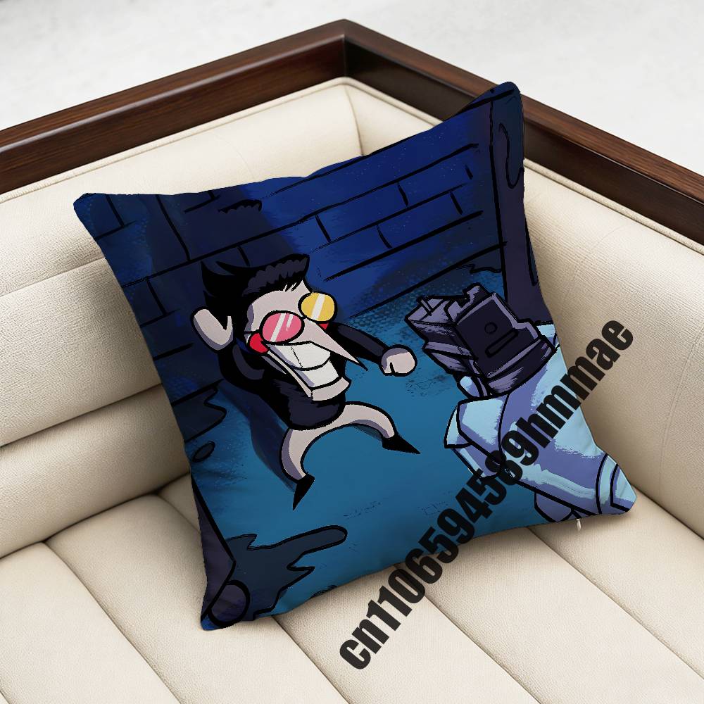 Game DDeltarune Spamton Throw Pillow Case Sham For xcm xcm Square Home Pillowcase Cushion Cover