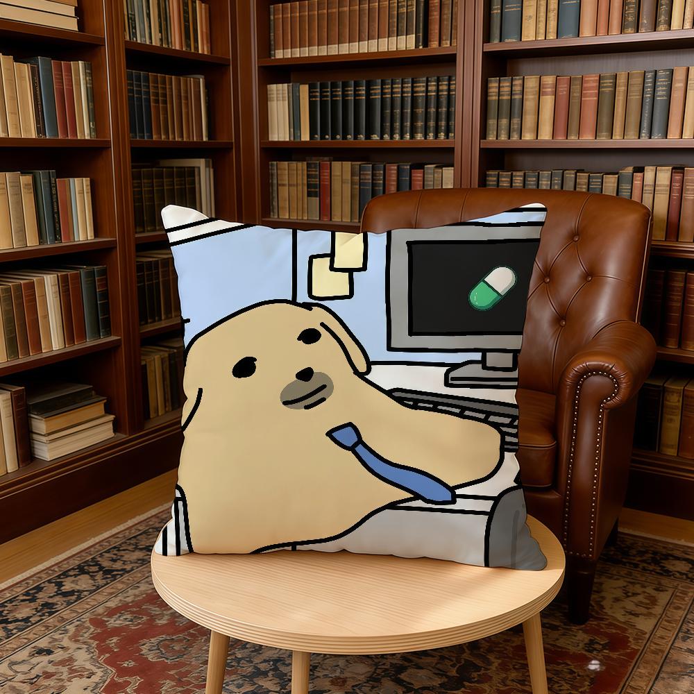 Cartoon Cute N-Nudaeng Dog cushion cover Home Office Birthday Anniversary Gifts Soft Skin Friendly Cushion Cover