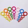 100 Pcs Wooden Ring Teething Rings Children Play