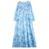 Vacation Style Travel Round Neck Retro Long Dress