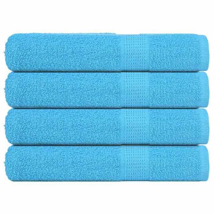 VidaXL Serviettes 4 pcs turquoise 100x200 cm 360 g/m² 100% coton, serviette de plage, serviette d'invité, grande serviette 136987