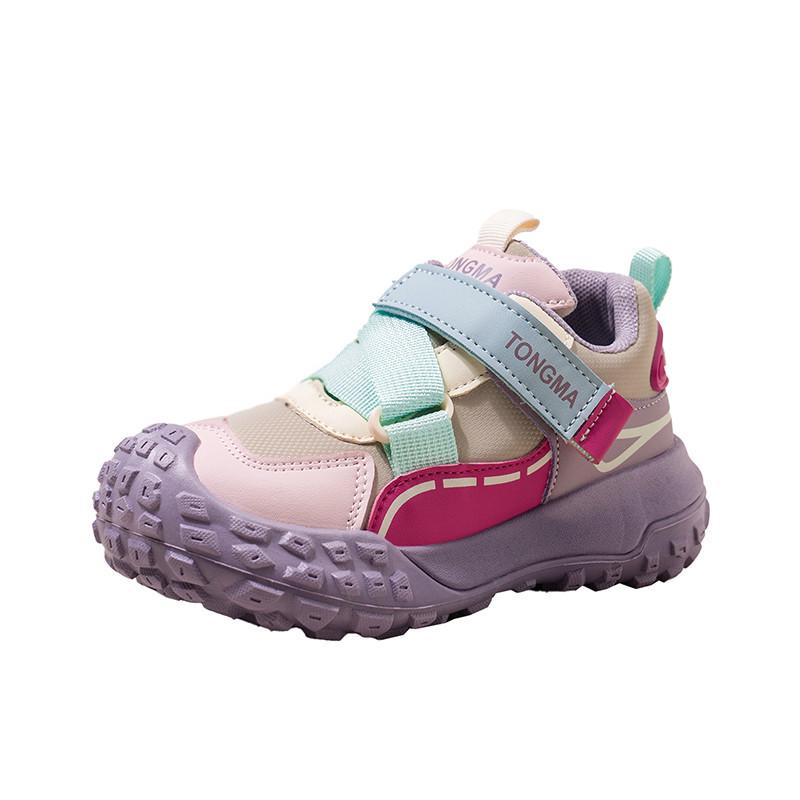 Children's Velcro Leather Sneakers for Spring and Autumn – Boys' Sports and Hiking Shoes