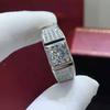 Gropshipping Elegant VVS Moissanite Round Diamond Custom 1ct Ring Sets Fashion Jewelry 925 Silver for Men
