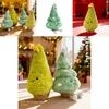 Holiday Christmas Tree Plush Pillow With Soft Short Plush For Kids Room Decor
