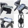 2PCS Silicone Bike Phone Mount Cell Phone Handlebar Mount Shockproof Bike Phone Holder Bracket Anti Slip Cycling Accessories