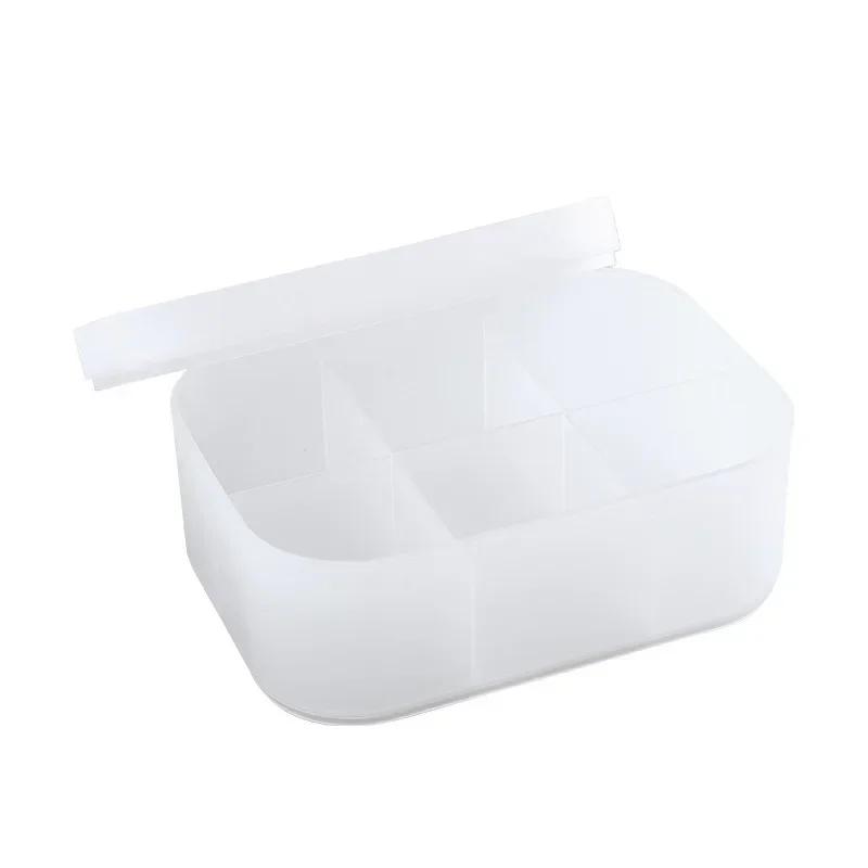 

Корзина для хранения всякой всячины, студенческий настольный ящик для закусок, пластиковый ящик для хранения косметики, ящик для сортировки на кухне, коробка для косметики