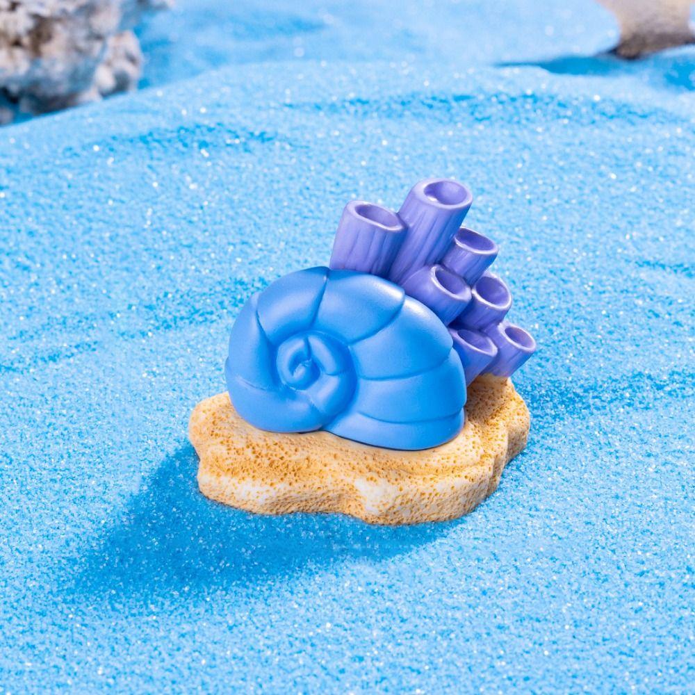 6pcs/set Cartoon Conch House Shelter Simulation Resin Conch Landscaping Lifelike Octopus Shell Figurines Aquarium