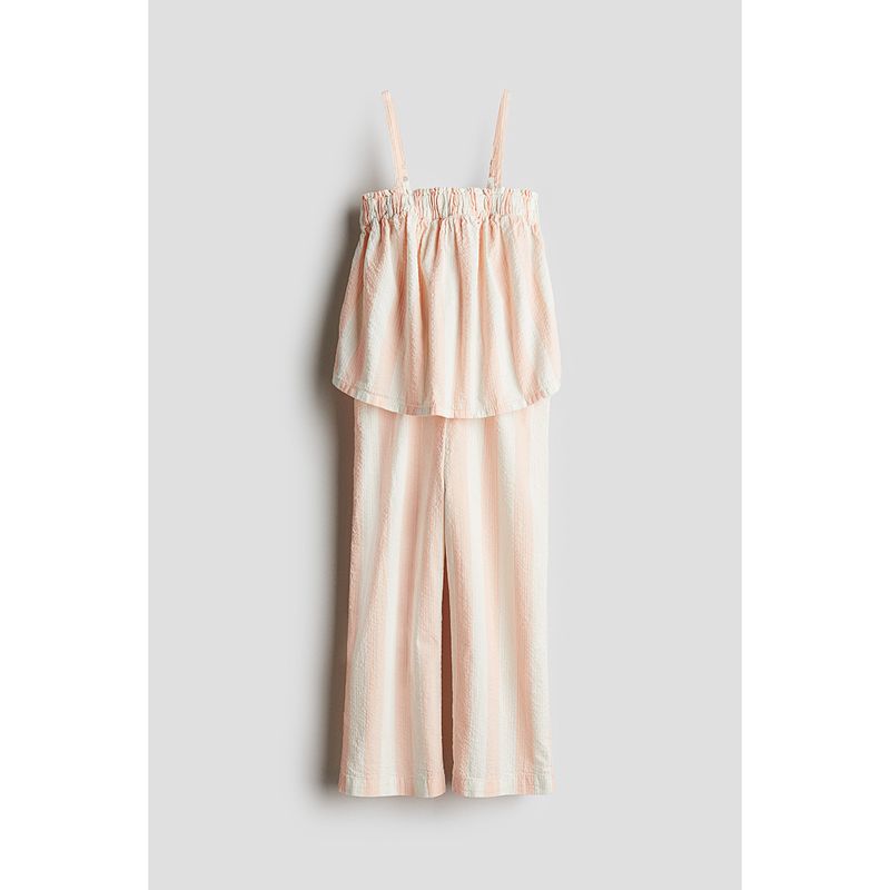 

HM Children s Clothing Girl Suit 2-Piece 2025 Autumn New Arrival Spaghetti Straps Sleeveless and Straight Loose Trousers 1272995