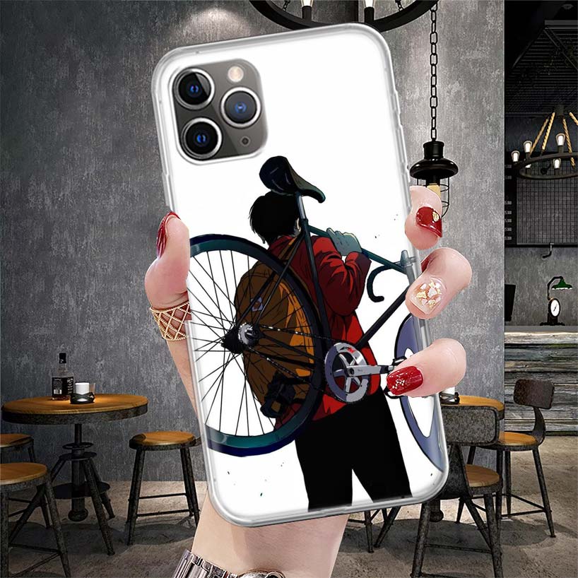Bicycle Bike Sport Soft Phone Case For IPhone 11 17 Air 16E 16 Pro Max 15 + 14 Plus 13 Mini 12 Apple 7 SE 8 Fundas Coque 11 17 A