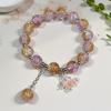 2026 Iridescent Butterfly Bracelet - Colorful 10mm Beads, Color-block Design, Cross-border Gift