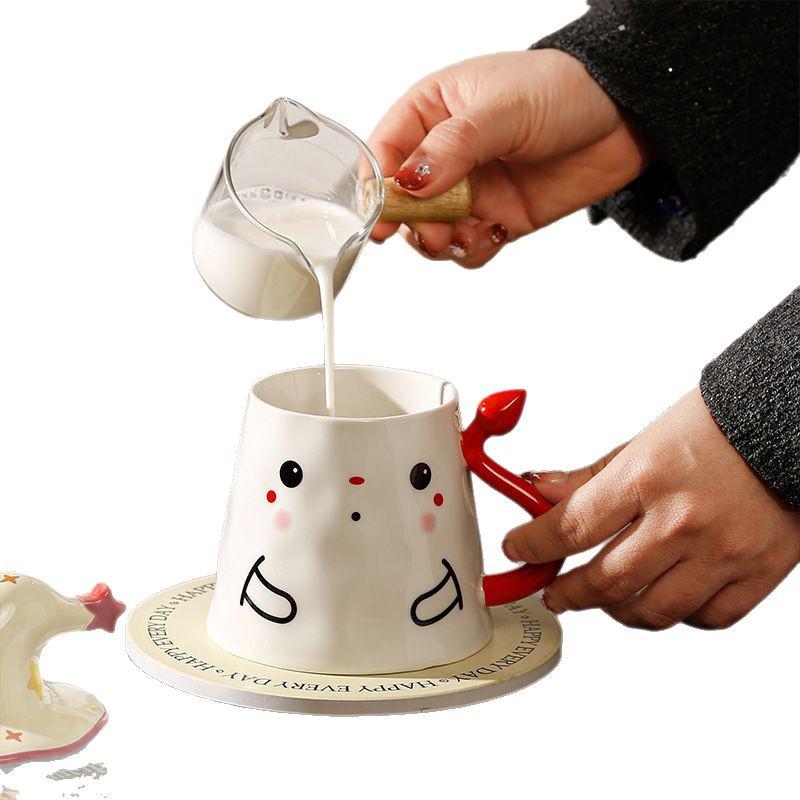 Quirky Ghost Ceramic Mug with Lid - Birthday, Graduation, or Souvenir Gift for Girlfriend