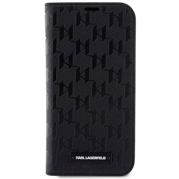 Karl Lagerfeld KLBKP14LSAKLHPK iPhone 14Pro 6.1" bookcase black/black Saffiano Monogram