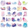 10/30/50pcs Cute Starry Sky Cat Cartoon Stickers Kawaii Decals Decorative Skateboard Guitar Luggage Waterproof Sticker Kids Toys