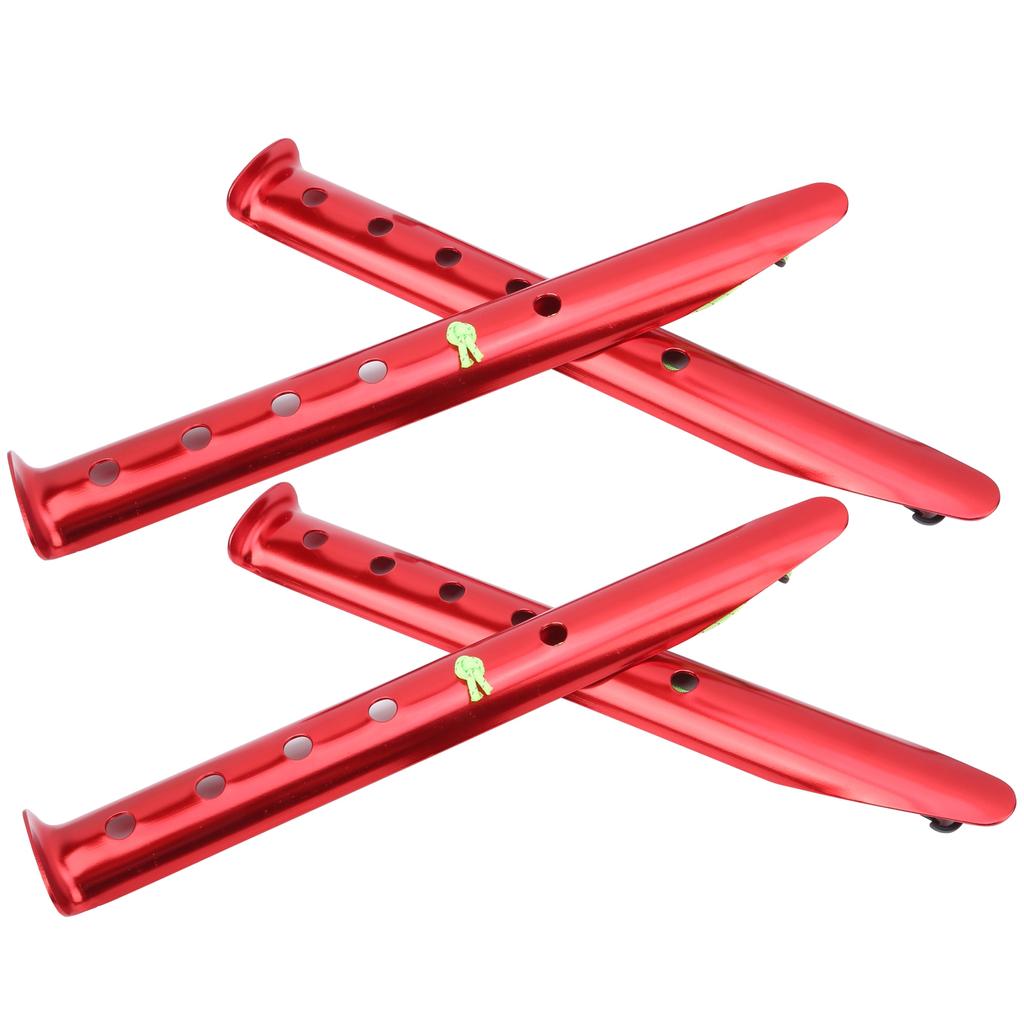 4pcs Aluminium Alloy Tent Pegs Stake Windproof Ushaped Snow Mud Nails Camping Equipment