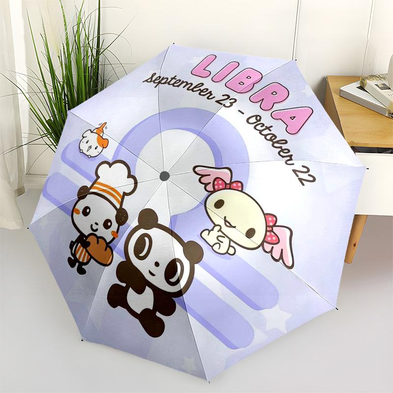 1pc Zodiac Signs: Libra Suitable for All Seasons Umbrella 669