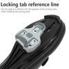 Wear-resistant TPU Road Bicycle Cleats Pedal Pads Anti-slip Cycling Locking Pedal Cleats Set For LOOK KEO System Cycling Shoes