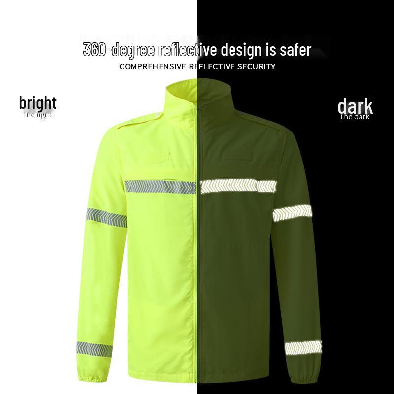 Senmei Summer Breathable Reflective Sun Protection Vest for Outdoor Sanitation and Traffic Patrol