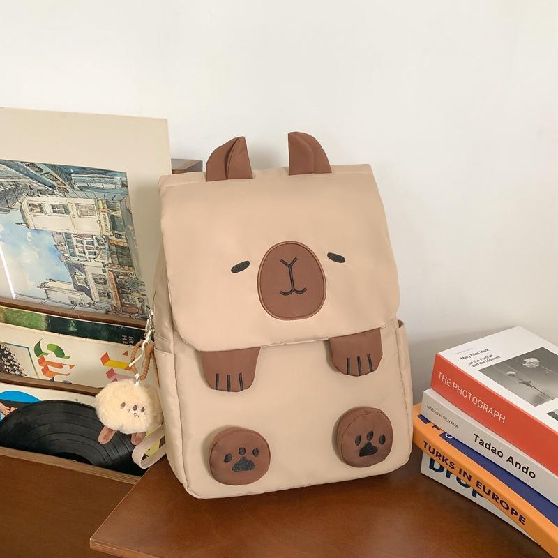 School bag girl cute junior high school student large capacity versatile backpack college student simple ugly shopping backpack