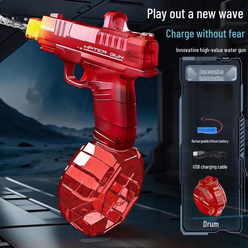 Firelight Little Ice Mouse Electric Water Gun: High-Speed, Large Capacity Toy for Kids
