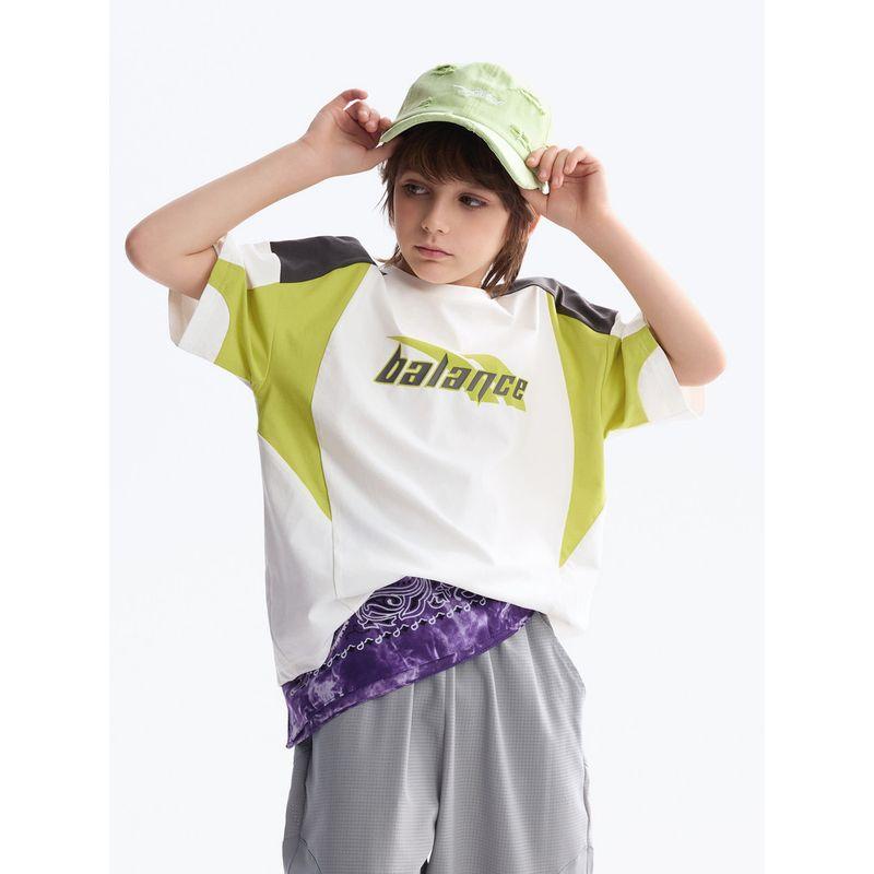 [Moisture-Absorbing and Quick-Drying] Mqd Children's Clothing Boys' T-Shirt Summer New Style Loose Shoulder-Falling Top Children's Sportswear