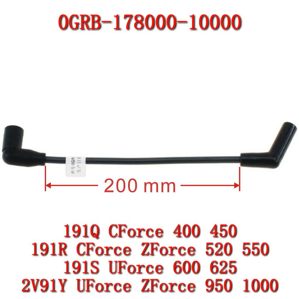 

Високовольтний кабель 0GRB-178000-10000 Для квадроцикла CF Moto 450cc, SSV UTV UForce CF400ATR-2L CF400AU-L CF500AU-6L 500US-EX CForce 520L 0GRB-178000-10000