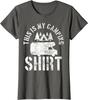 Camping Trailer Camper Van Mobile Home Caravan Motorhome Tshirt This Is My Camping Shirt Cotton Four Seasons Tees